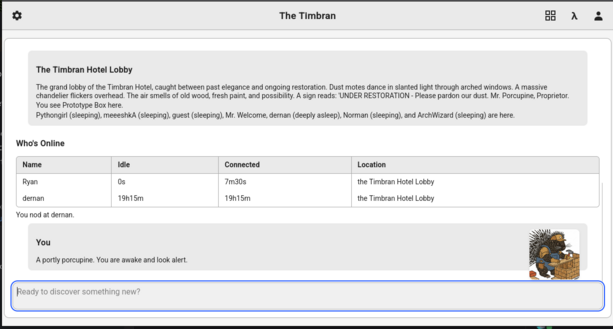 Web client interface